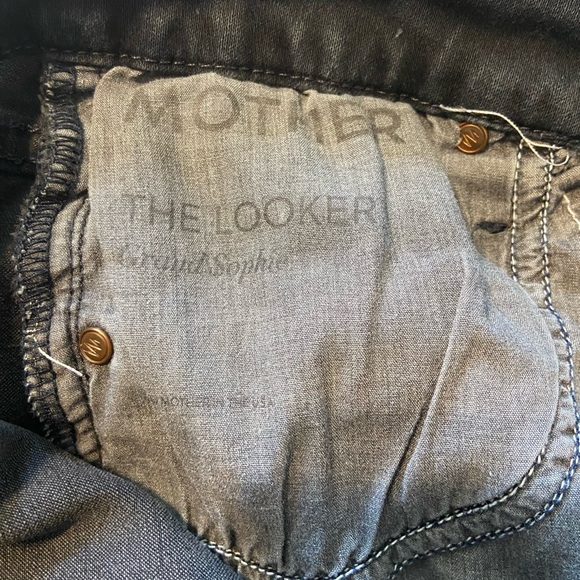 Mother denim jeans 26 The Looker skinny in Not Guilty dark blue wash Stretch - Picture 3 of 6